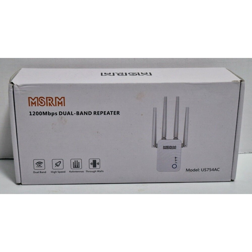 MSRM 1200MBS DUAL BAND REPEATER WI-FI SIGNAL & SPEED BOOSTER